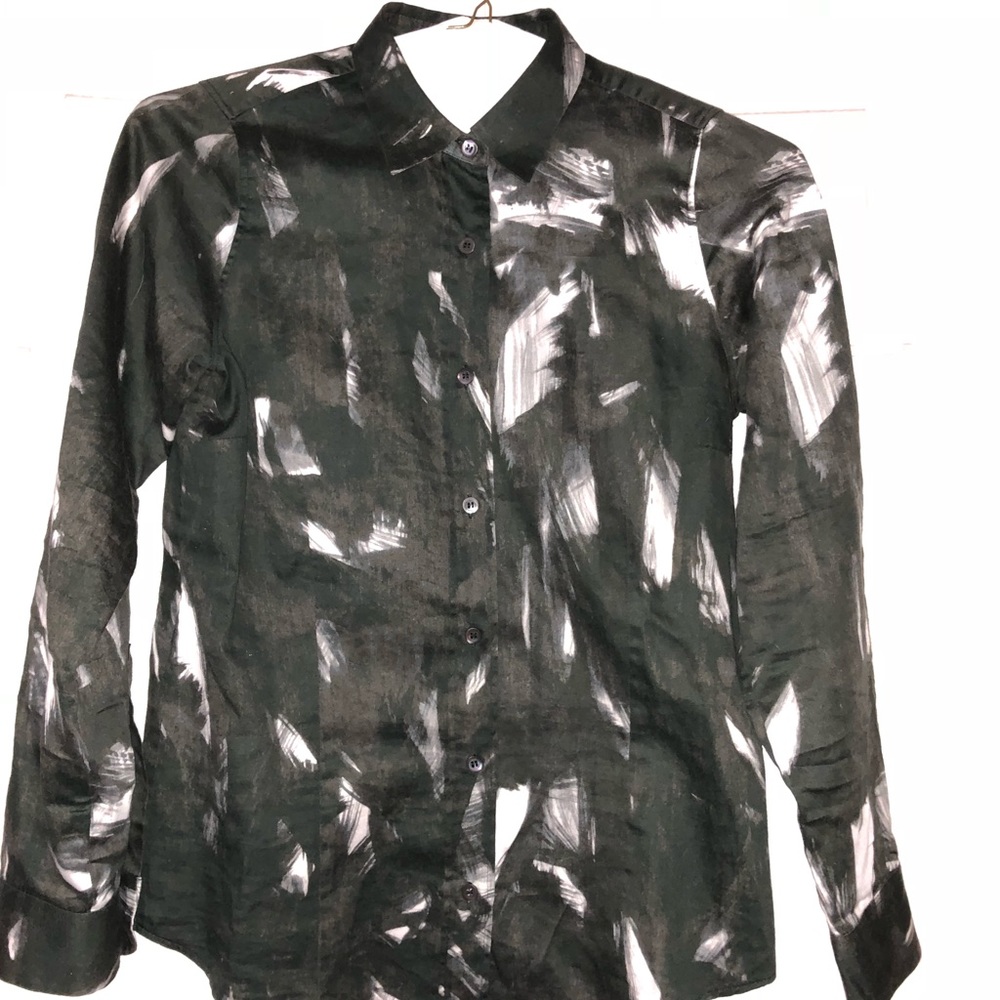 Dries Van Noten women’s button down art print
